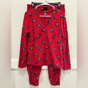 PJ Couture Fleece Women's Scottish Terrier Pajama Set NWOT Medium